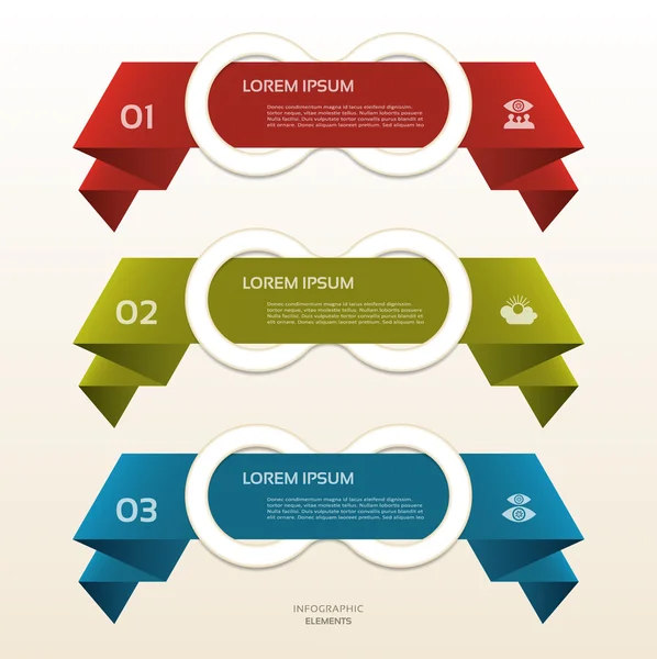 Plantilla para su presentación de negocios con áreas de texto (info graphic ) — Vector de stock