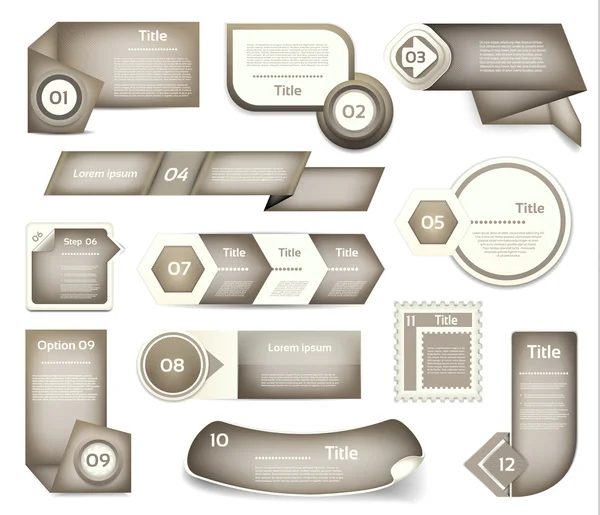 Sammlung von Infografik-Vorlagen für Unternehmen. vier Schritte Fahrraddiagramme. Vektorillustration. — Stockvektor