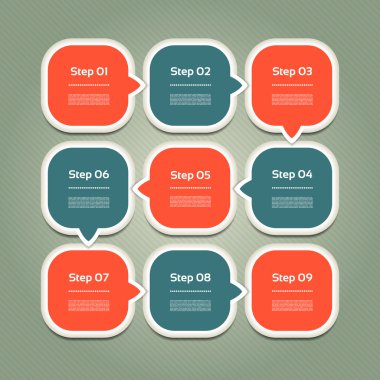 Oklar ve metin alanları (bilgi grafik iş tanıtımı için şablon)