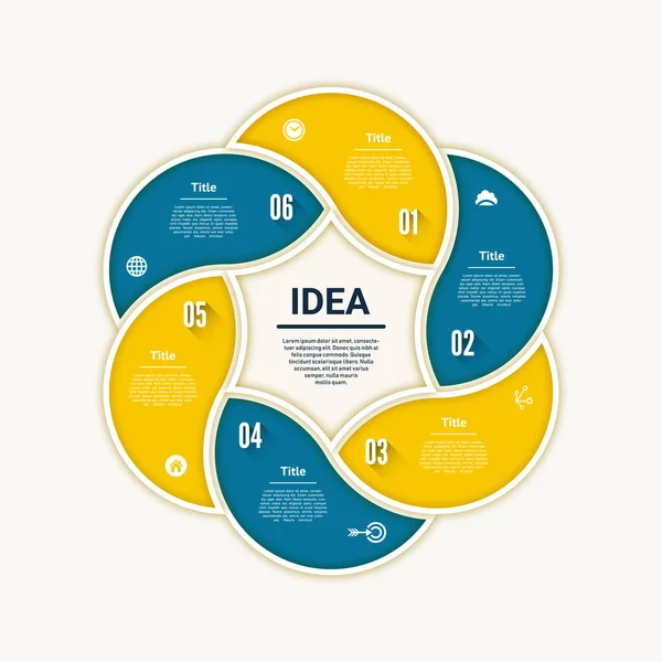 Fond Progression Vectorielle Modèle Diagramme Graphique Présentation Graphique Concept Entreprise — Image vectorielle