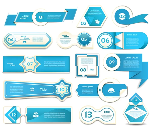 Infografica moderna banner opzioni. Illustrazione vettoriale. può essere utilizzato per layout del flusso di lavoro, diagramma, opzioni di numero, web design, stampe . — Vettoriale Stock