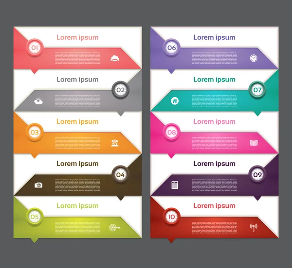 Moderne infographics opties banner. vectorillustratie. kan worden gebruikt voor de werkstroom lay-out, diagram, opties voor alineanummering, webdesign, afdrukken. — Stockvector