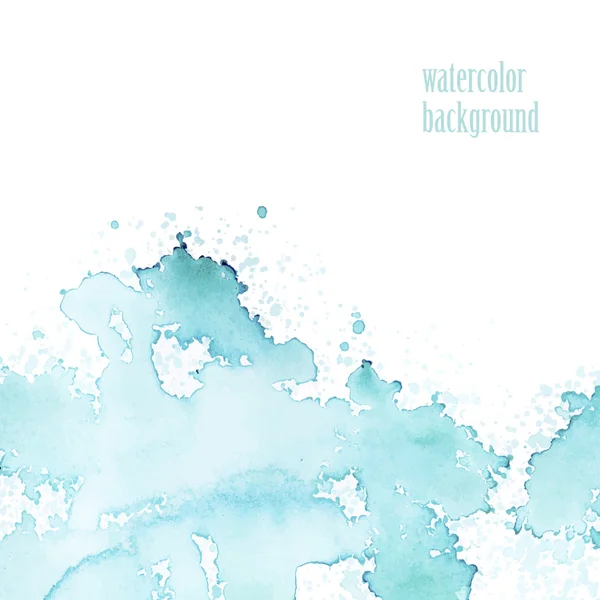 Watercolor background for layout. Vector blue splashes. eps 10 — Stockvector