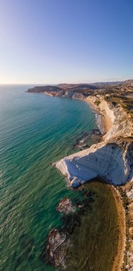Sicilya Scala dei Turchi Türklerin Beyaz Kıyı Merdiveni, Sicilya