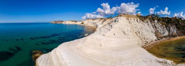 Sicilya Scala dei Turchi Türklerin Beyaz Kıyı Merdiveni, Sicilya