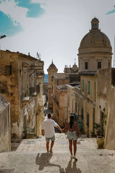 Sicilya İtalya, Noto 'nun eski şehri ve Noto Katedrali, Sicilya, İtalya. — Stok fotoğraf