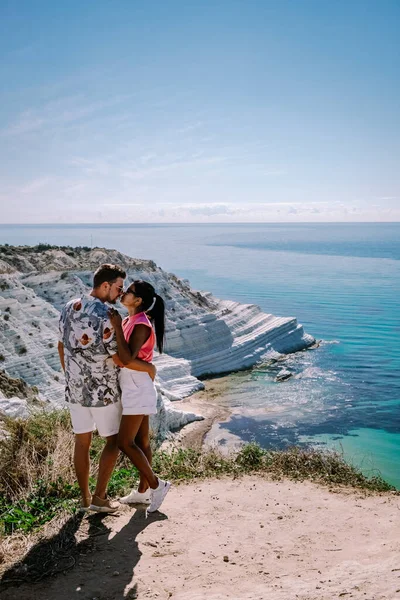 Scala dei Turchi Σκάλα των Τούρκων, Σικελία Ιταλία, Scala dei Turchi. Ένας βραχώδης γκρεμός στην ακτή του Realmonte, κοντά στο Porto Empedocle, νότια Σικελία, Ιταλία — Φωτογραφία Αρχείου