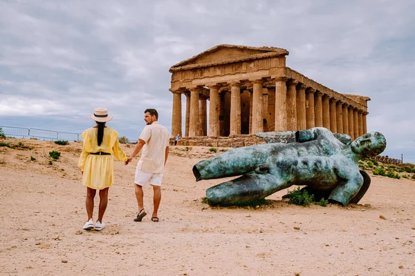Valley of the Temples at Agrigento Sicílie, Italy — Stock fotografie