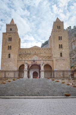 Cefalu, Sicilya adasının ortaçağ köyü, Palermo ili, İtalya