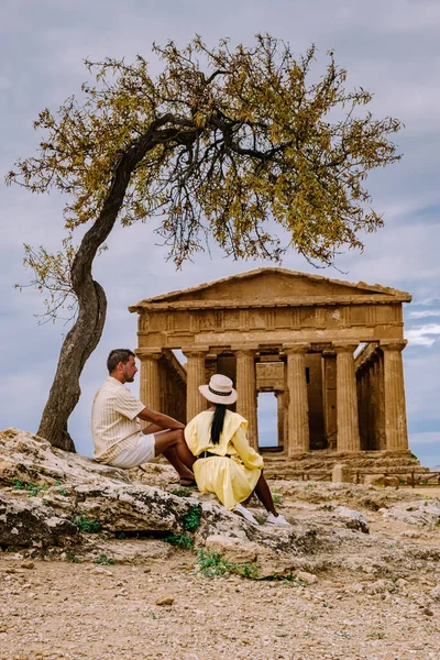 Valley of the Temples at Agrigento Sicílie, Italy — Stock fotografie