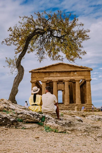 Valley of the Temples at Agrigento Sicílie, Italy — Stock fotografie