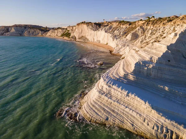 Sicilia Scala dei Turchi Escadaria da costa branca turca, Sicília — Fotografia de Stock