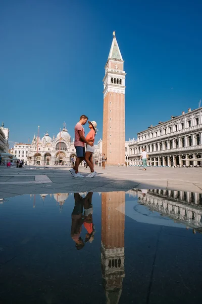 Italia Venezia, città quasi vuota di Venezia durante l'estate 2020 con l'impennata pandemica del 19 in Italia — Foto Stock