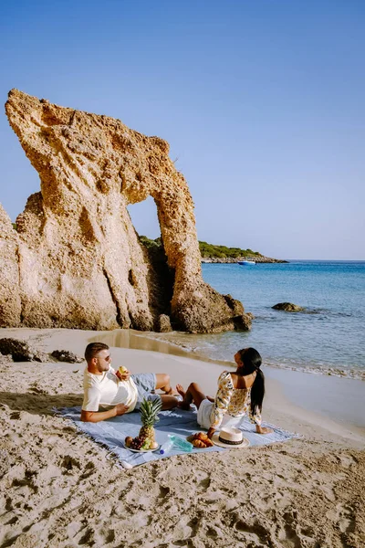 Tropical beach of Voulisma beach, Istron, Crete, Greece — Stock Photo, Image