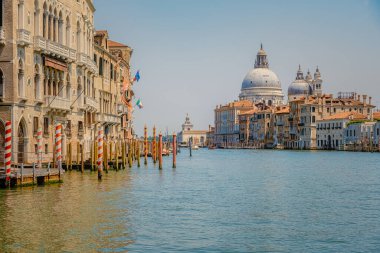 Büyük Kanal ve Bazilika Santa Maria della Salute, Venedik, İtalya