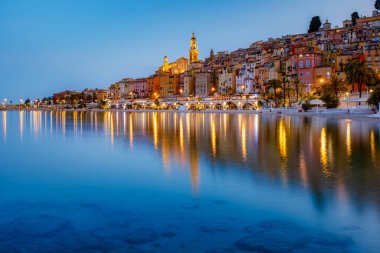 Yaz boyunca Menton, Provence-Alpes-Cote dAzur, Fransa