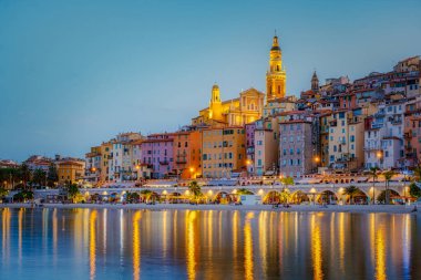 Yaz boyunca Menton, Provence-Alpes-Cote dAzur, Fransa