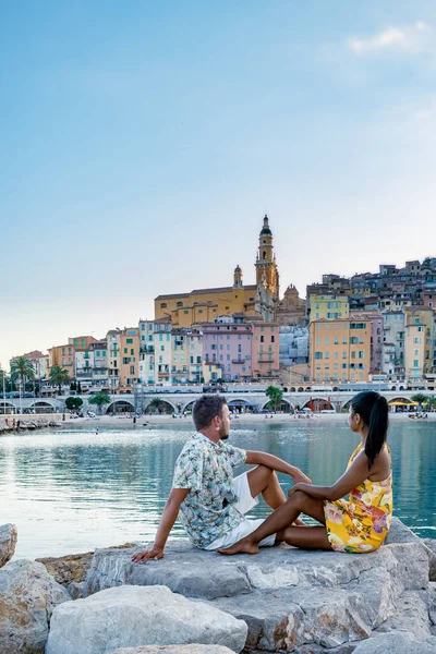 Yaz boyunca Menton, Provence-Alpes-Cote dAzur, Fransa