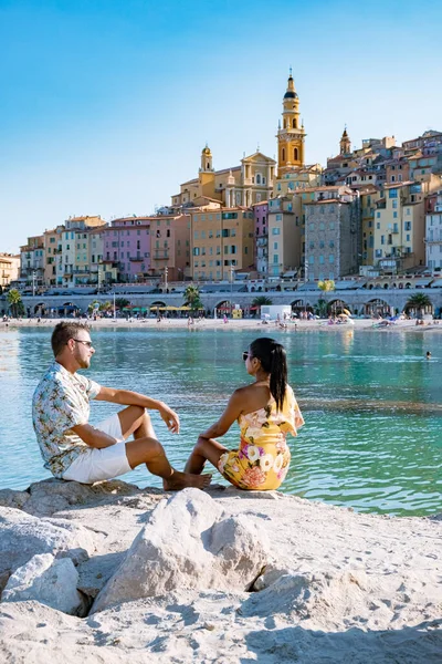 Yaz boyunca Menton, Provence-Alpes-Cote dAzur, Fransa