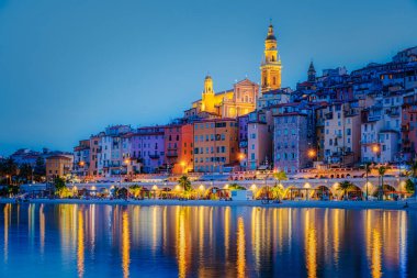 Yaz boyunca Menton, Provence-Alpes-Cote dAzur, Fransa