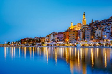 Yaz boyunca Menton, Provence-Alpes-Cote dAzur, Fransa