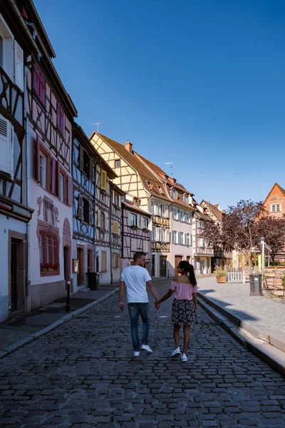 Bela vista da cidade romântica colorida Colmar, França, Alsácia — Fotografia de Stock