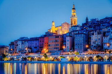 Yaz boyunca Menton, Provence-Alpes-Cote dAzur, Fransa