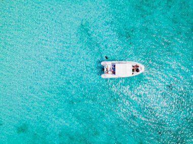  Karayip adası Curacao 'daki Cas Abou Plajı, Curacao Karayipleri' ndeki Playa Cas Abou