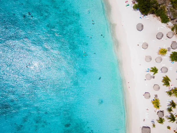 Karayip adası Curacao 'daki Cas Abou Plajı, Curacao Karayipleri' ndeki Playa Cas Abou — Stok fotoğraf