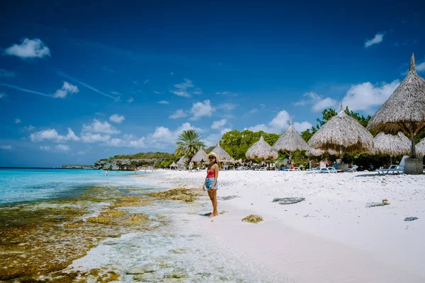 Cas Abou Beach Curaçao na ilha caribenha de Curaçao, Playa Cas Abou em Curaçao Caribe — Fotografia de Stock