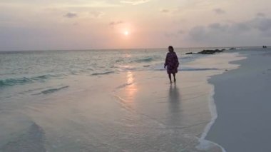 Palm Beach Aruba, muhteşem tropikal plaj, okyanusa dalan palmiye ağacı, altın kum ve mavi gökyüzü.