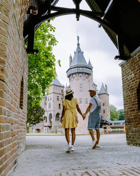 Castillo de Haar Utrecht, vista de De Haar Castillo en holandés Kasteel de Haar se encuentra en Utrecht Países Bajos los edificios actuales todos construidos sobre el castillo original, fecha de 1892 — Foto de Stock