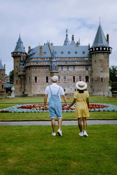 Haar乌得勒支城堡（英语：Castle de Haar Utrecht），荷兰Kasteel de Haar的De Haar城堡景观，位于荷兰乌得勒支，建于1892年 — 图库照片