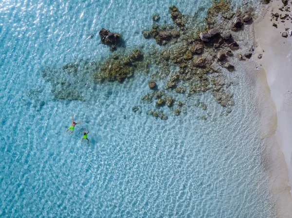 Tropikalna plaża Voulisma, Istron, Kreta, Grecja — Zdjęcie stockowe