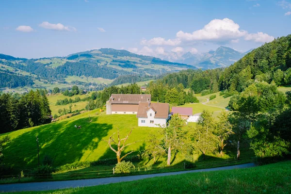 Szwajcaria na wsi, Ebnat Kappel, Sankt-Gallen, Szwajcaria — Zdjęcie stockowe