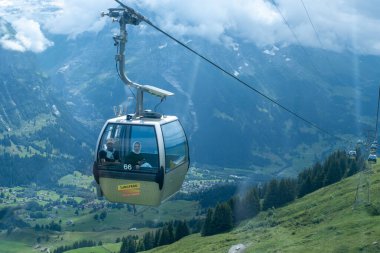 Grindelwald, İsviçre Grindelwald. Arka planda Mattenberg 'in parçaları, Bachalpsee Gölü' nün yukarısında Bernese sıradağları var. En yüksek tepeler Eiger, Jungfrau ve Faulhorn ünlü yerlerdedir. İsviçre Alpleri