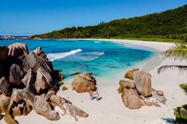 Enjoy the tranquil beauty of Anse Cocos beach, where soft white sands meet sparkling turquoise waters. This hidden gem is perfect for a serene escape in picturesque Seychelles.