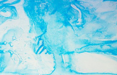  Mavi biyonik ve doğa desenleri kağıda - marb boya lekeleri tarafından