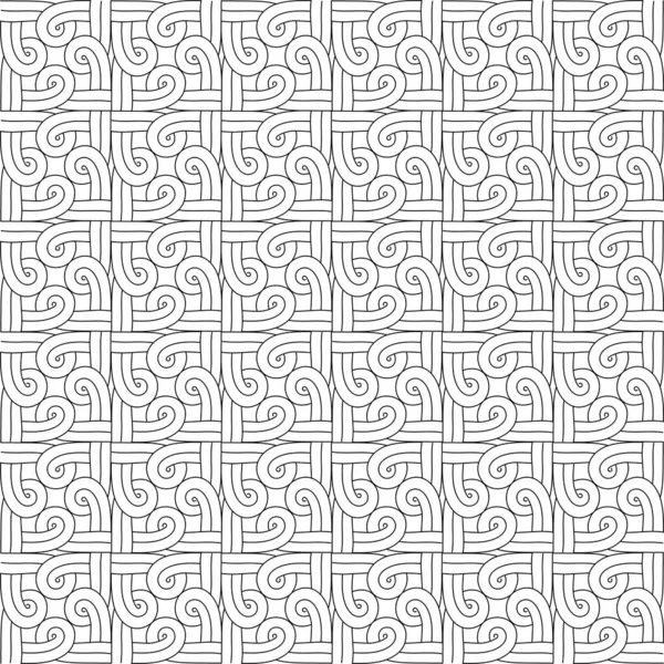 Celtic Backgroundvintage Ornamental Pattern Winding Cord Black Background — Stock Vector