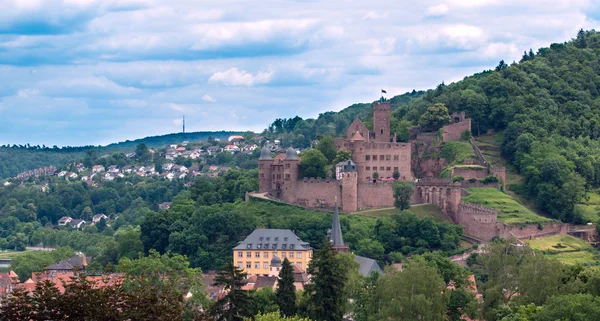 Vue aérienne du château de Wertheim Photos De Stock Libres De Droits