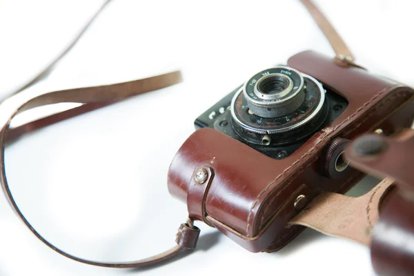 A velha câmera fotográfica — Fotografia de Stock