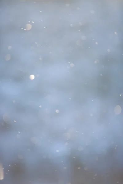 Neige Tombe Lentement Repose Sur Sol — Photo