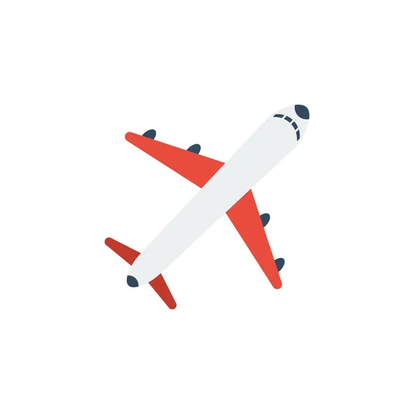 Ikona Letadla Izolované Bílém Pozadí — Stockový vektor