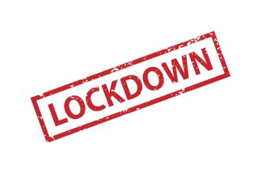 Grunge efektli yazıt damga simgesi kilitle