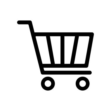 Alışveriş arabası simgesi basit tasarım