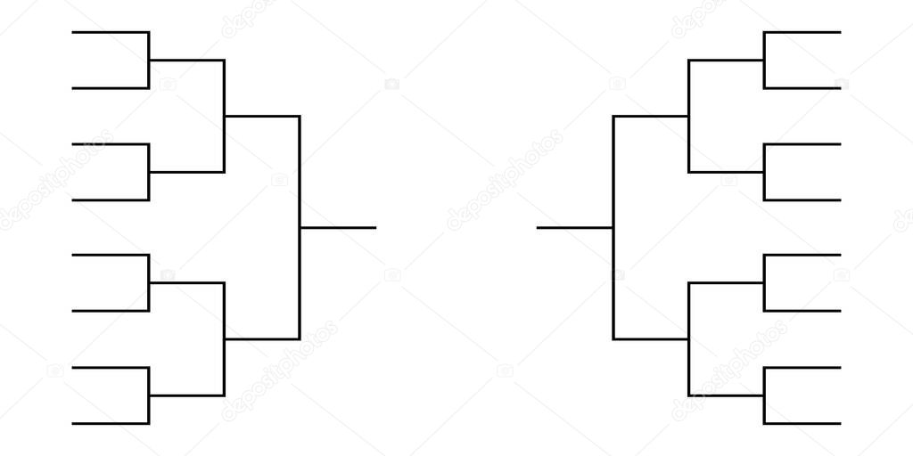 Sport tournament bracket championship template