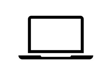 Dizüstü bilgisayar simgesi basit tasarım
