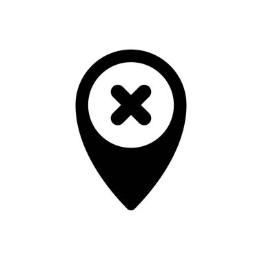 Pin ikon haçı. Basit tasarım