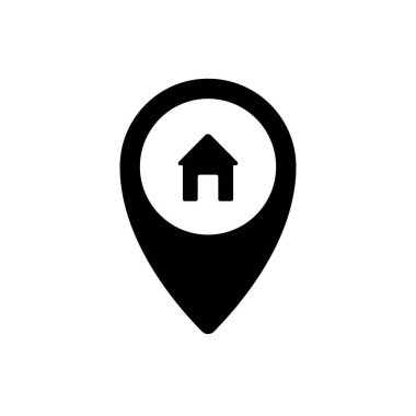 Pin ikonu eve döndü. Basit tasarım