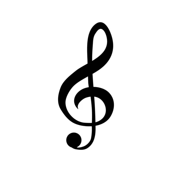 stock vector Treble clef icon music sign